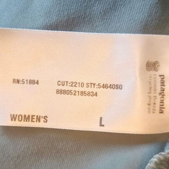 Patagonia Morning Glory Top Athletic Strappy Racerback Teal Women's Large - Picture 5 of 7